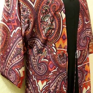 A sheer kimono by cabi